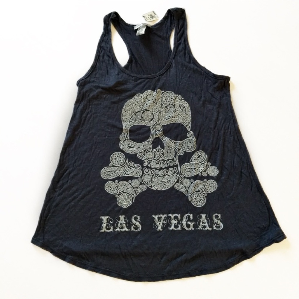 NWT Banana Expression Razor Back Tank Top